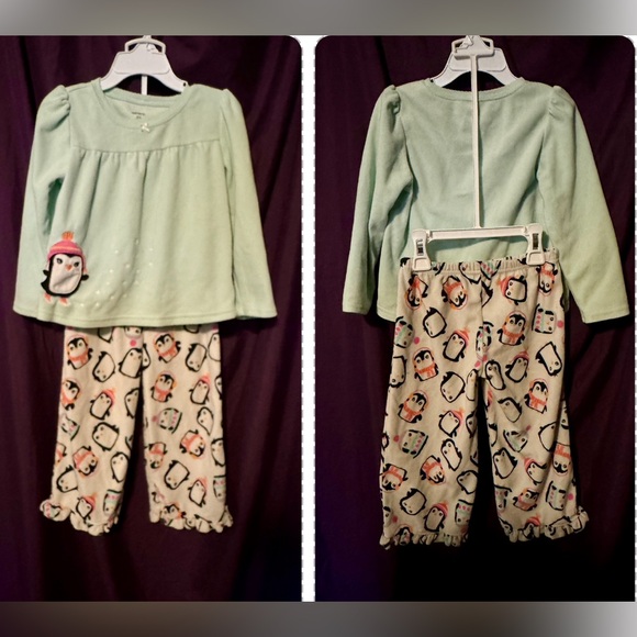 Carter’s 2pc sz 4T Penguin Sleep Set - Picture 2 of 5